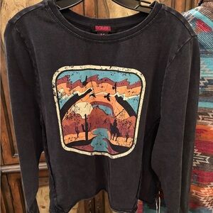 Rock & Roll Denim Western Graphic Tee NWT – Women’s Medium